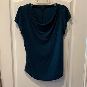 Banana Republic Teal Cowl Neck Blouse